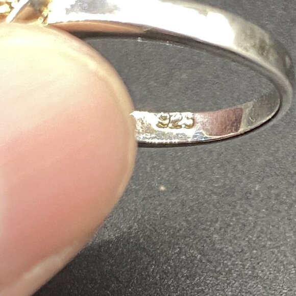 3 ct Genuine Blue Topaz Ring size 7 Sterling Silver stamped 925 tested - Picture 11 of 12